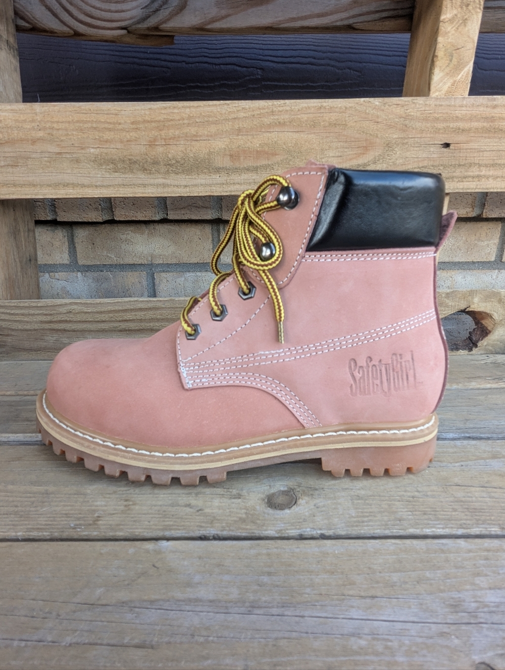 Safety Girl Boots Pink 🩷 Steel Toe Women's Size W7.5 - Picture 6 of 15